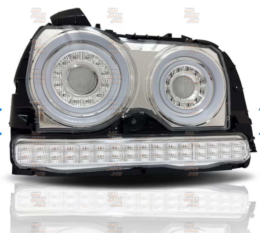 78 Works Fiber LED Headlight Set All Clear - ENR34 ER34 HR34 4-Door Sedan